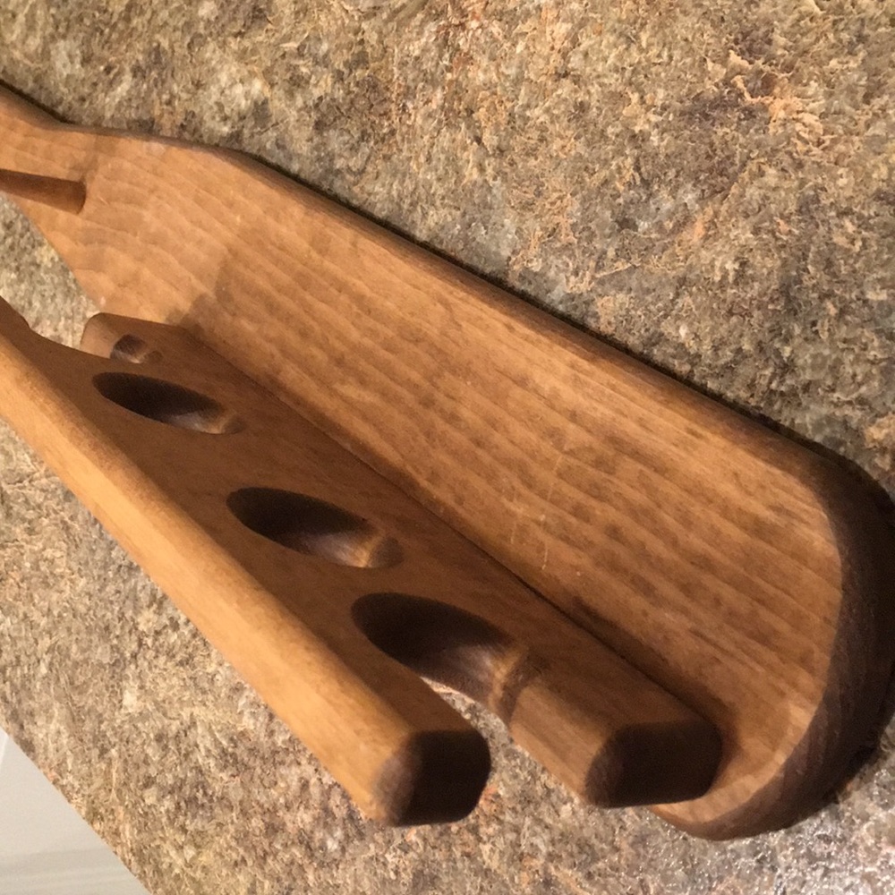 Custom Wood Bat Shelf 3hooksHolds2 bats 2 balls